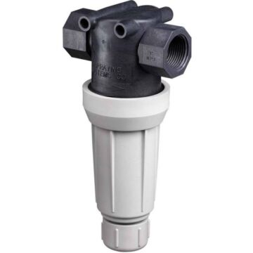 AA126 Poly FNPT Flush-Out Line Strainer with Mesh Screen