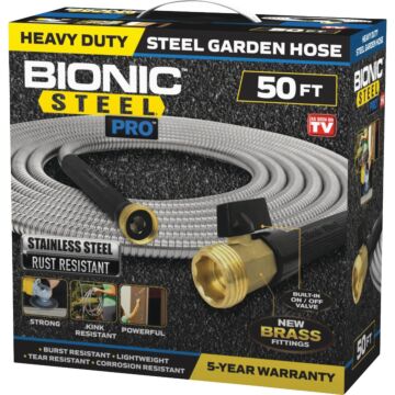 Bionic Steel Pro 5/8 In. Dia. X 50 Ft. L. Stainless Steel Garden Hose