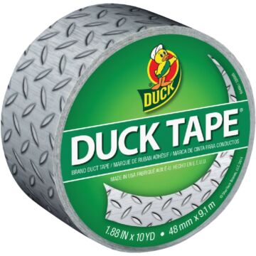 Duck Tape 1.88 In. x 10 Yd. Printed Duct Tape, Diamond Plate