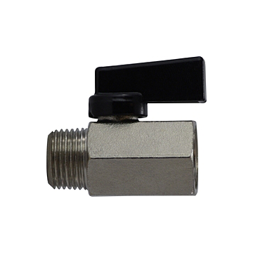 3/8 MXF CHROME ECONOMY MINI BALL VALVE