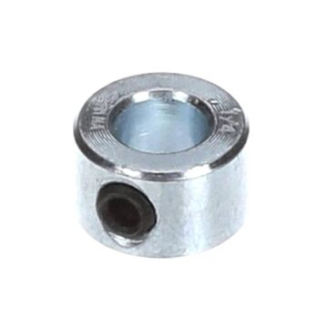 Set Shaft Collar 3/8" x 1/8" x 1/4" Low Carbon Steel Zinc Clear with Hex Socket Set Screw #6-32