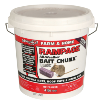 Motomco RAMPAGE® 22249 Sweet Grain-Like Purple Wax Block All-Weather Bait Chunx