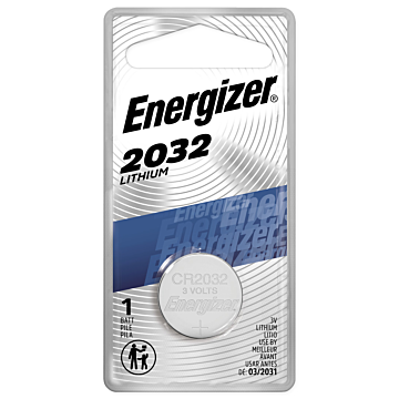 Energizer 2032 Batteries (1 Pack), 3V Lithium Coin Batteries