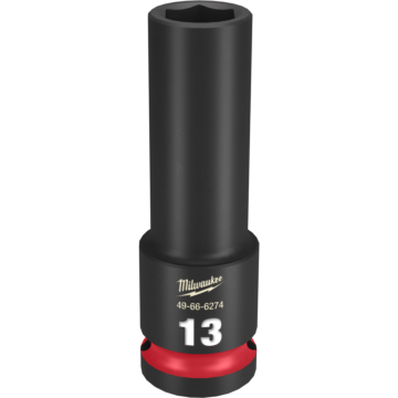 Milwaukee SHOCKWAVE™ Impact Duty 1/2" Drive 13MM Deep 6 Point Socket