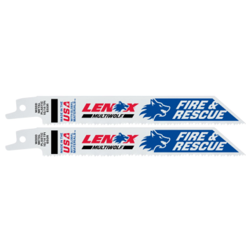 Lenox LENOX MULTIWOLF WAVE EDGE Reciprocating Saw Blades 10/14 TPI 152 x 19 x 1.3 mm 2/PK