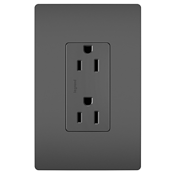 Pass & Seymour radiant® Outlet, Black