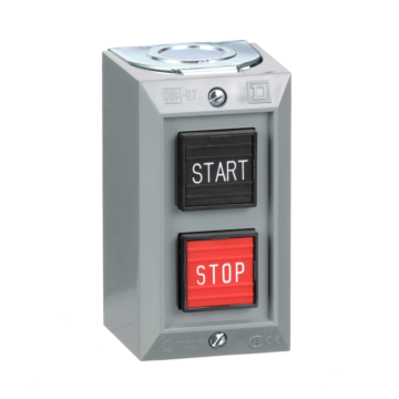 Complete control station, Harmony 9001B, 2 push buttons START/STOP, 5A, 600V AC, 1NO + 1NC, NEMA 1
