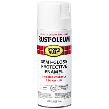 Stops Rust® Spray Paint and Rust Prevention - Protective Enamel Spray Paint - 12 oz. Spray - Semi-Gloss White
