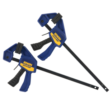 Irwin IRWIN Quick-Grip Bar Clamp, One-Handed, Micro, 4-1/4-Inch, 2-Pack