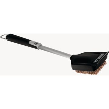 Pit Boss Pro Series 18.5 In. Natural Bristles Stainless Steel Palmyra Head Grill Cleaning Brush
