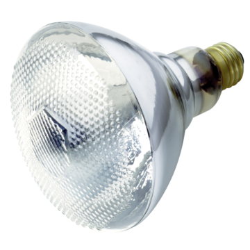 Satco 175 Watt BR38 Incandescent - Clear Heat - 5000 Average rated hours - Medium base - 120 Volt