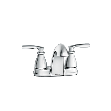 84532 Chrome Two-Handle Low Arc Bathroom Faucet