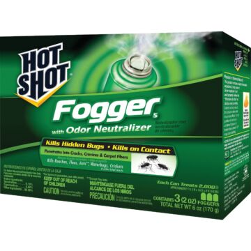 Hot Shot 2 Oz. Indoor Insect Fogger with Odor Neutralizer (3-Pack)