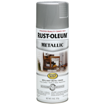 Stops Rust® Spray Paint and Rust Prevention - Metallic Spray Paint - 11 oz. Spray - Matte Nickel