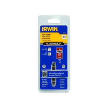 IRWIN Impact Performance Series Grip Double-Ended Screw Extractor Insert Bit, De-3