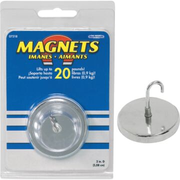 Master Magnetics 20 Lb. Magnetic 2 in. Handi-Hook