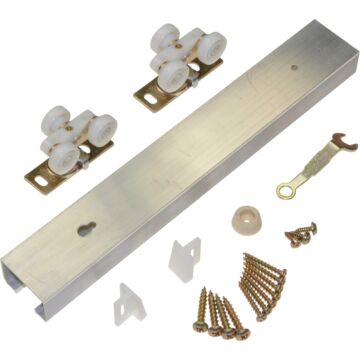 Johnson Hardware 36 In. W. Pocket Door Hardware Set with 72 In. Track