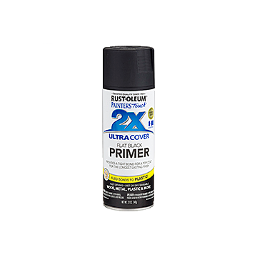 Painter's Touch® 2X Ultra Cover® Spray Paint - 2X Ultra Cover Primer Spray - 12 oz. Spray - Flat Black Primer