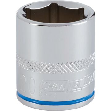 Channellock 3/8 In. Drive 20 mm 6-Point Shallow Metric Socket