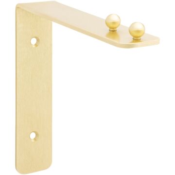 National 2644 7 In. Brushed Gold Steel Hanging Wall Plant Bracket