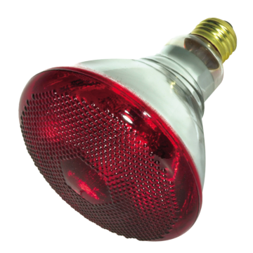 Satco 175 Watt BR38 Incandescent - Red Heat - 5000 Average rated hours - Medium base - 120 Volt