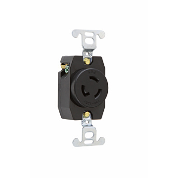 Pass & Seymour 15A NEMA L515 Single Receptacle