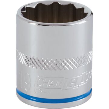 Channellock 3/8 In. Drive 19 mm 12-Point Shallow Metric Socket