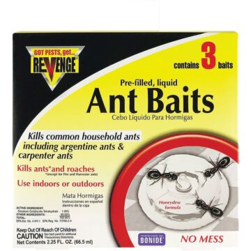 Bonide Revenge 2.5 Oz. Liquid Ant Bait Station (3-Pack)