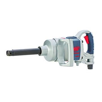 Ingersoll Rand 2850MAX-6 1" Drive, Air Powered Impact Wrench, 2100 ft-lbs Max. Reverse Torque, Maintenance Duty, D-handle,Inside Trigger, 6" Extended Anvil