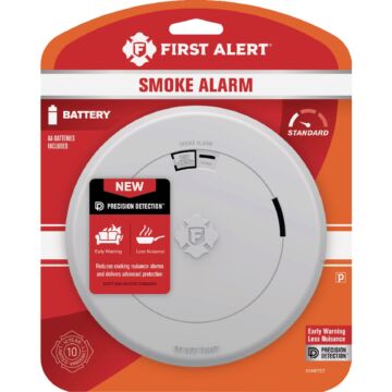 First Alert Battery Powered Photoelectric Smoke Alarm