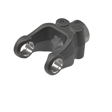 55 series yoke with 1 3/4-6 spline bore and quick disconnect connection