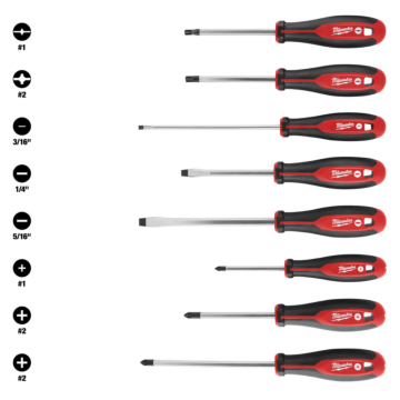 Milwaukee 8pc Screwdriver Kit w/ ECX