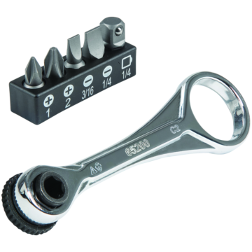 Klein Tools Slim-Profile Mini Ratchet Set, 5-Piece