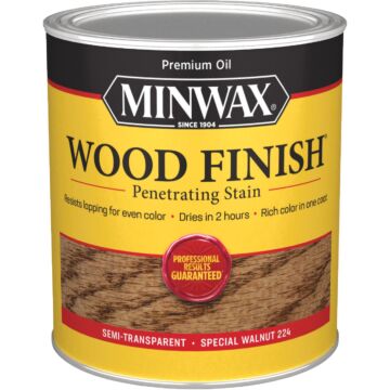 Minwax Wood Finish Penetrating Stain, Special Walnut, 1 Qt.