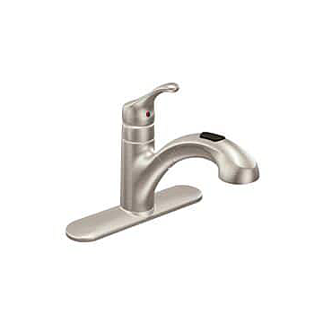 CA87316SRS Spot Resist Stainless One-Handle Pullout Kitchen Faucet