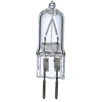 Satco 50 Watt - Halogen - T4 - Clear - 2000 Average rated hours - 750 Lumens - Bi Pin GY6.35 base - 120 Volt