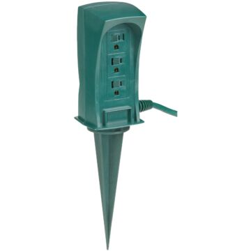 Do it 3-Outlet 13A Outdoor Power Stake with 6 Ft. Cord