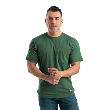 Performance Short Sleeve Pocket Tee (Pine Green)