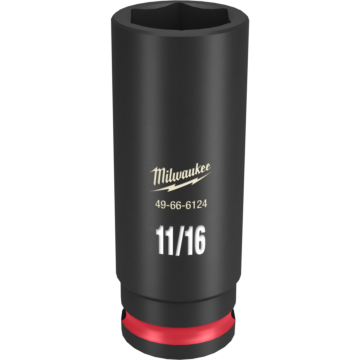 Milwaukee SHOCKWAVE™ Impact Duty 3/8" Drive 11/16" Deep 6 Point Socket