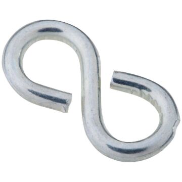 National 7/8 In. Zinc Light Closed S Hook (8 Ct.)