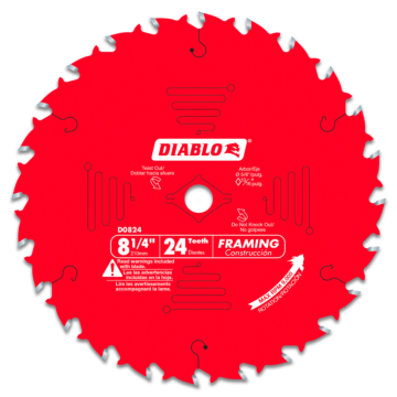 8-1/4 in. x 24 Tooth Framing Saw Blade