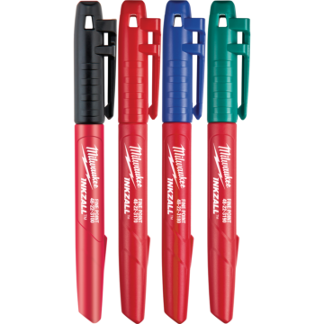 Milwaukee 4PK INKZALL™ Color Fine Point Marker