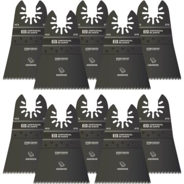 Imperial Blades ONE FIT 2-1/2 In. High Carbon Steel Japanese Tooth Precision Oscillating Blade (10-Pack)
