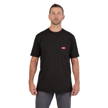 GRIDIRON™  Short Sleeve Pocket T-Shirt (Black)