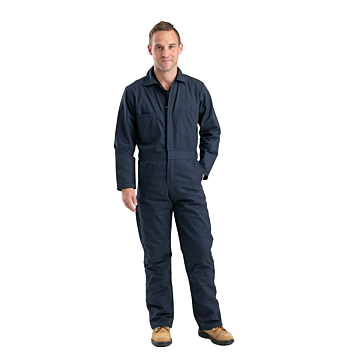 Heritage Unlined Cotton/Poly Blend Twill Coveralls (Navy)