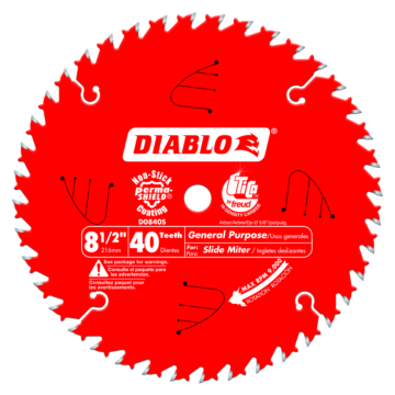 8-1/2 in. x 40 Tooth General Purpose Slide Miter Saw Blade