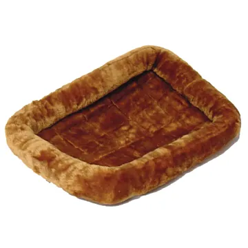 Bolster Sheepskin Pet Bed (Cinnamon) 