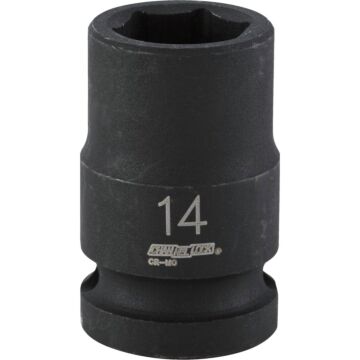 Channellock 1/2 In. Drive 14 mm 6-Point Shallow Metric Impact Socket