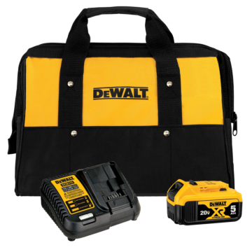 DEWALT 20V MAX* Battery and Charger Kit with Bag, 5.0Ah