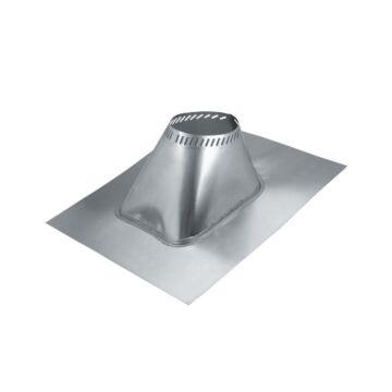 SELKIRK 8 In. Aluminum Adjustable Roof Pipe Flashing, 2/12 to 6/12 Roof Pitch
